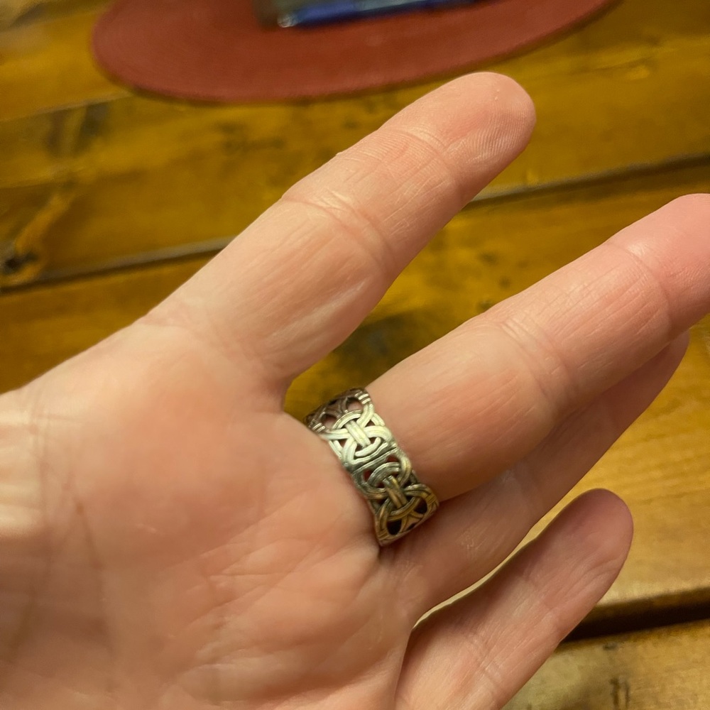 Sterling Celtic Band Ring! Solid And Beautiful. S… - image 5